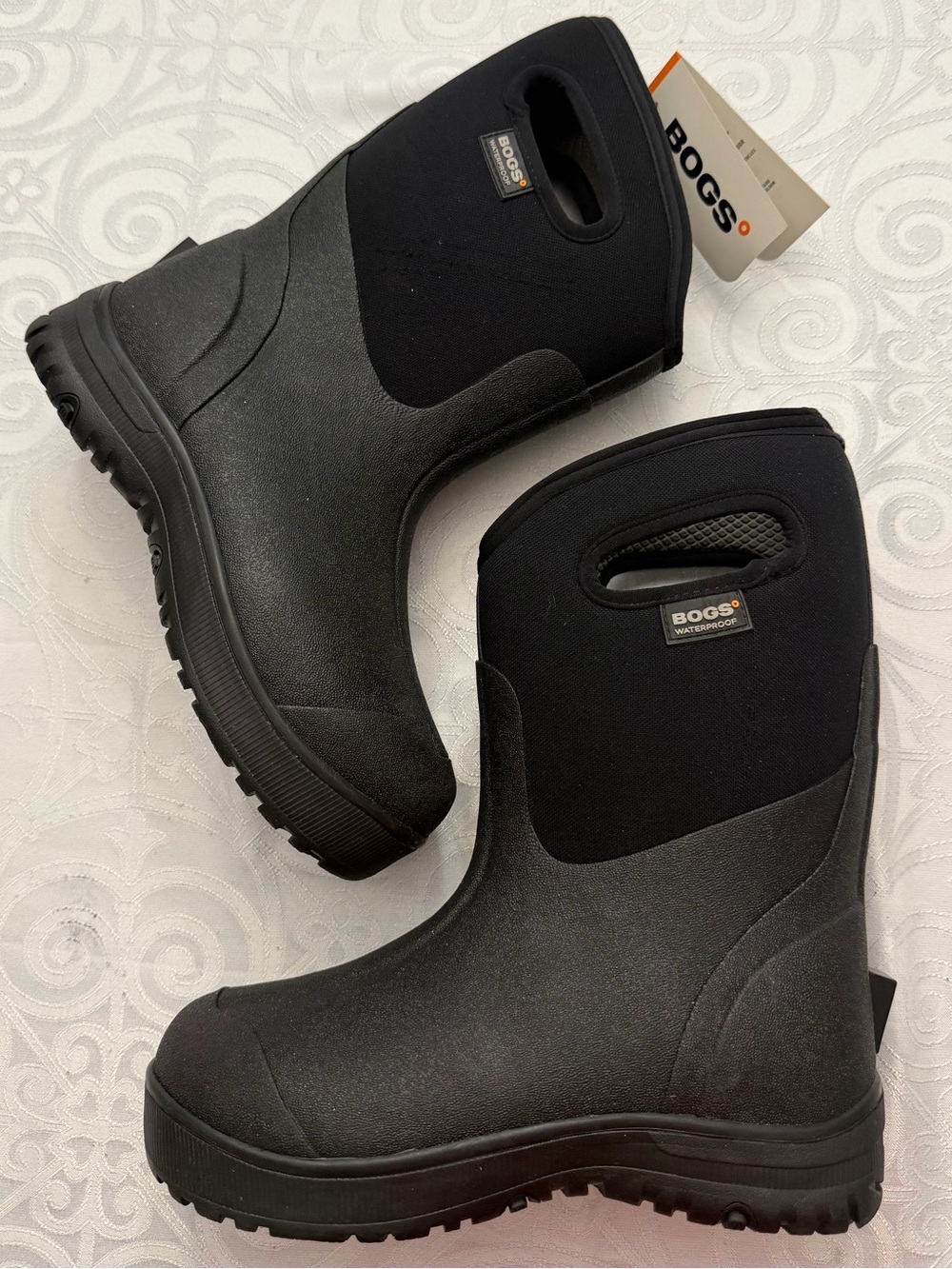 Bogs Bloom Unisex Black Slip On Waterproof Insulated Winter Snow Boots Woman 8.5
